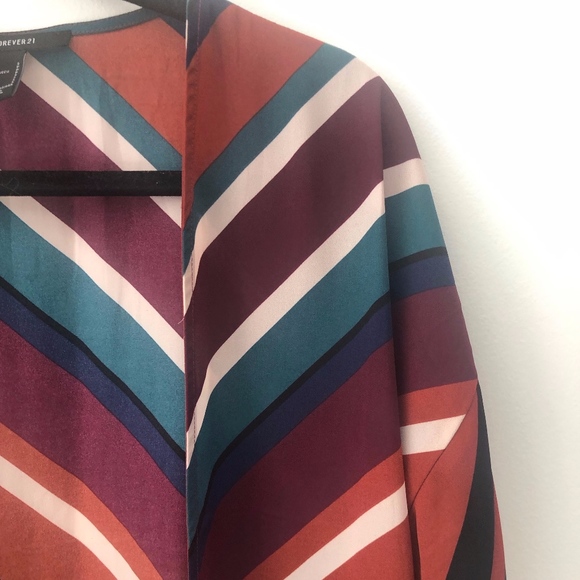 Multicolor Stripped Kimono - Picture 6 of 6